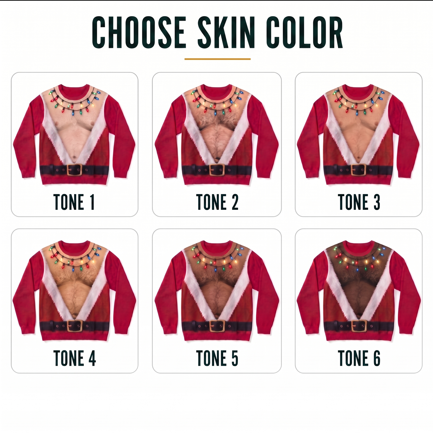Santa Bare-Chest Sweater