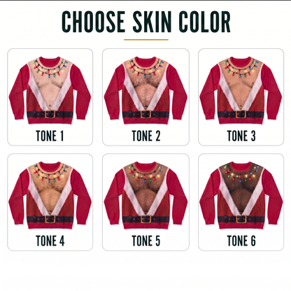 Santa Bare-Chest Sweater